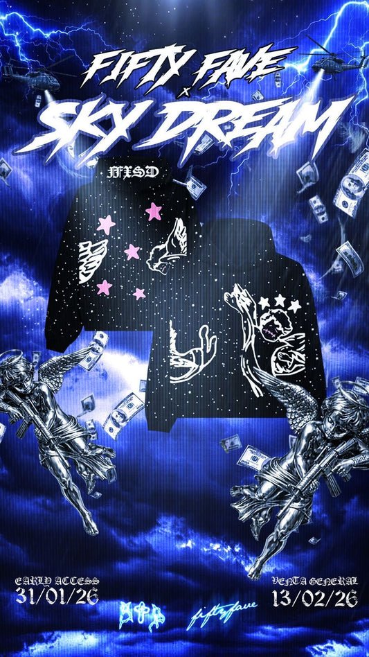 Sky Dream x Fifty Fave Hoodie “Angels Pink”
